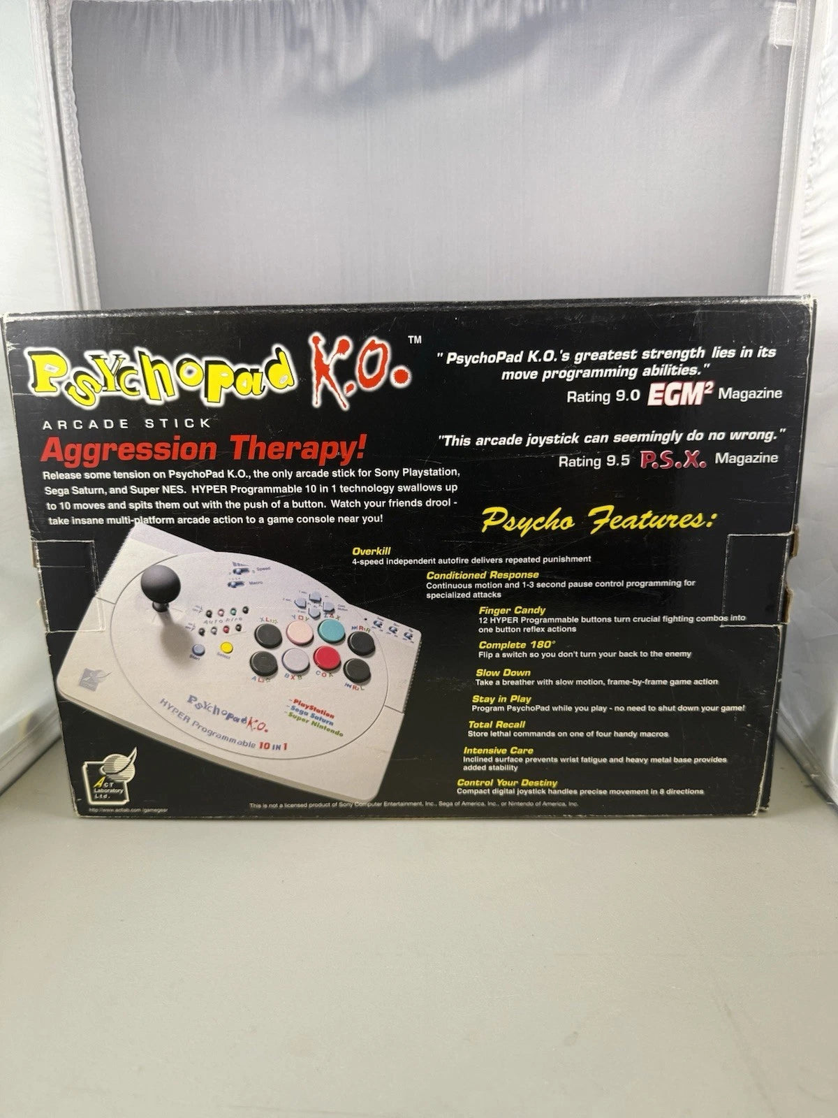 PsychoPad K.O. Joystick Controller W/Manual