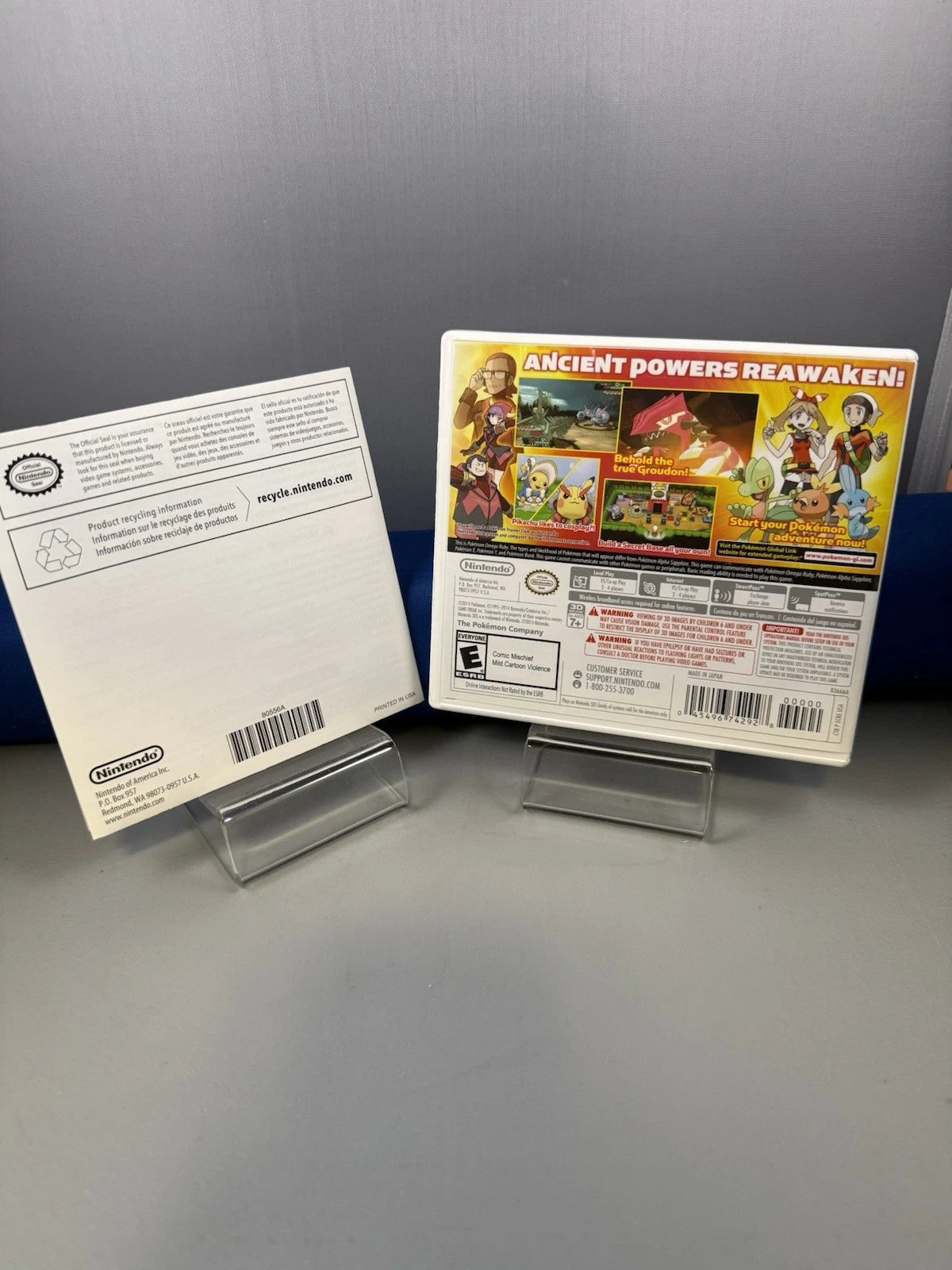 Pokémon Omega Ruby Case & Manual only