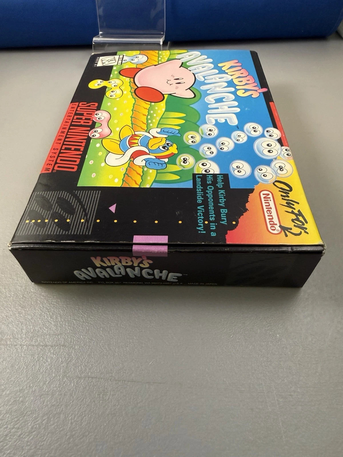 Kirby's Avalanche Box Authentic Complete CIB Manual