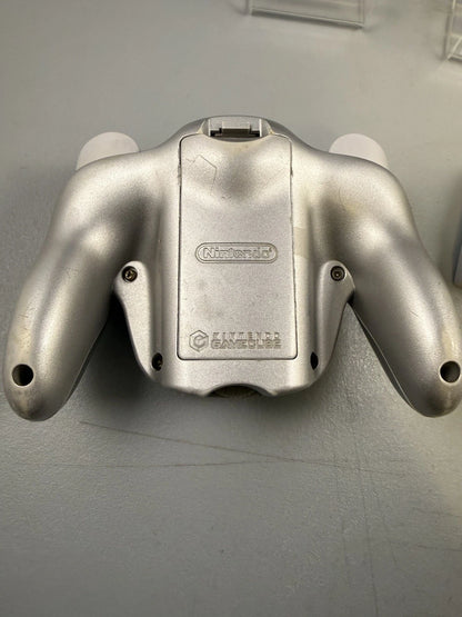 Platinum Nintendo GameCube Wavebird Controller W/ Receiver - DOL-004