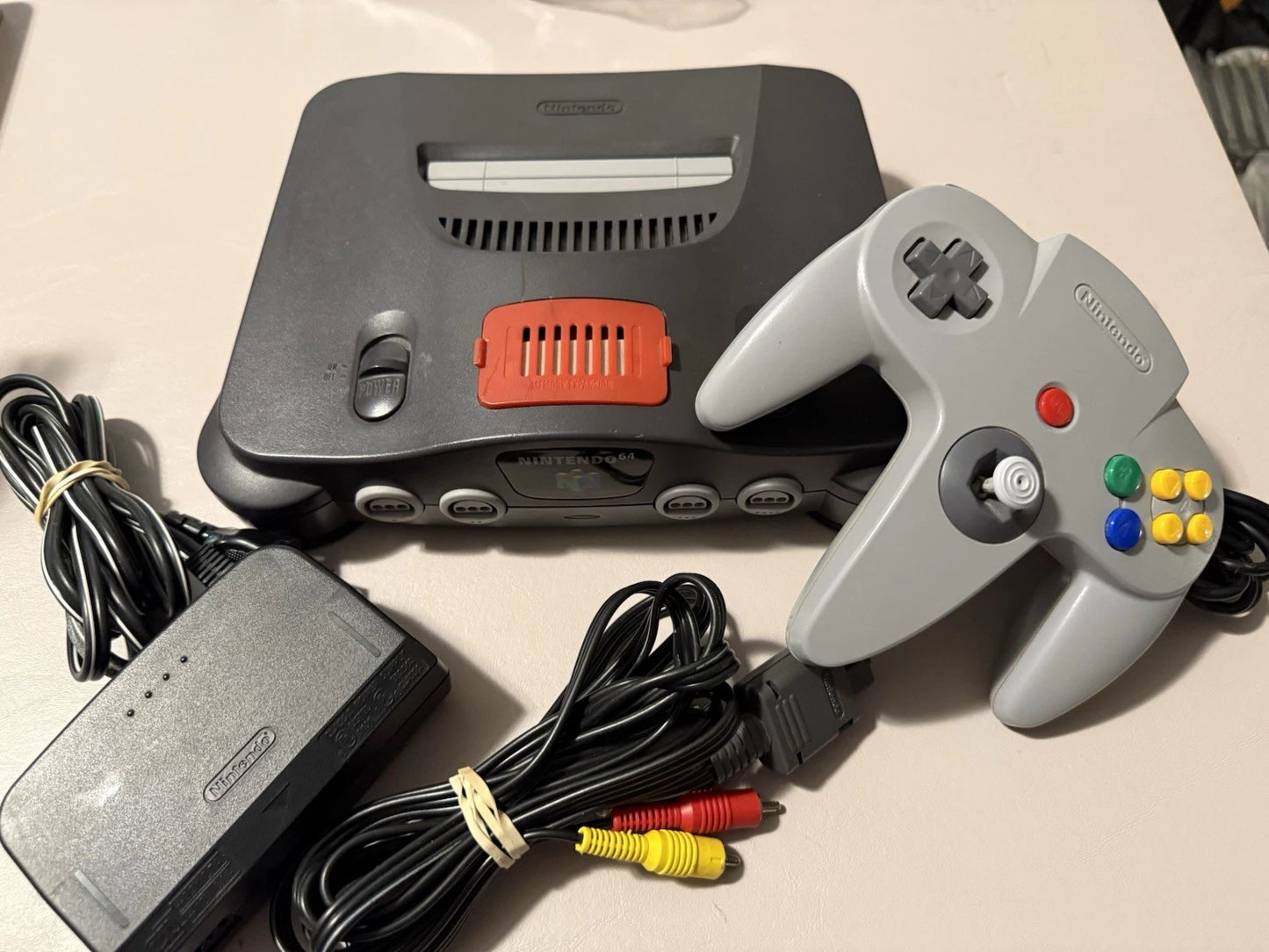 N64 Console Charcoal W/Expansion Pak & Controller