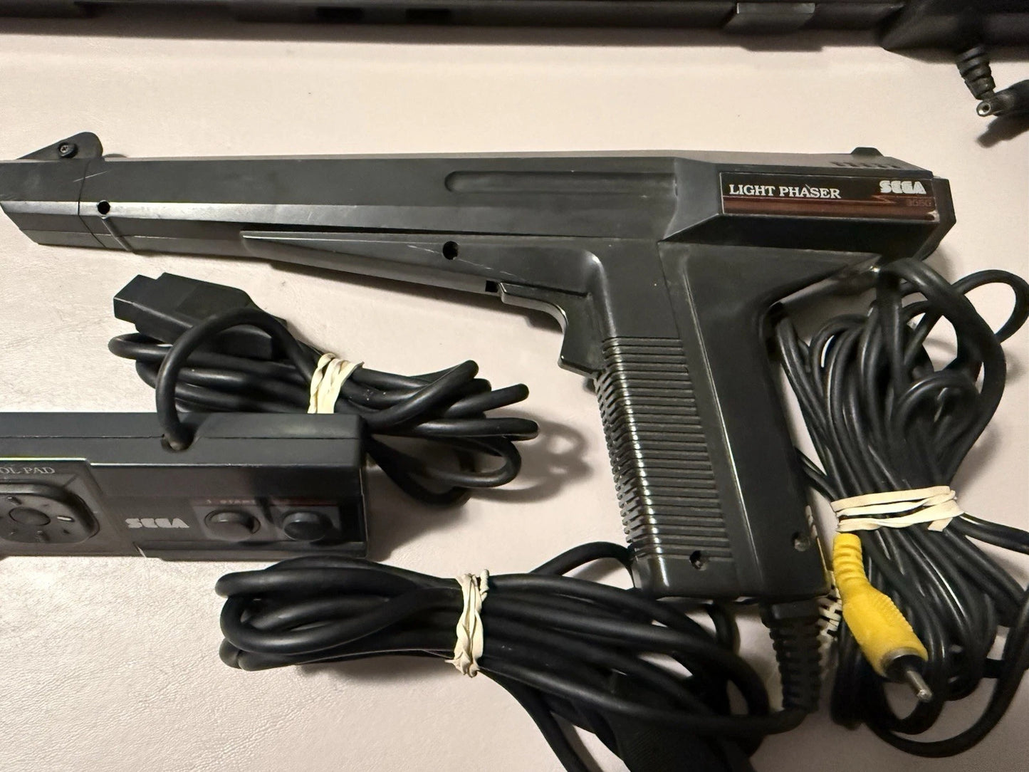 Sega Master System Power Base w/ Light Phaser and Control Pad