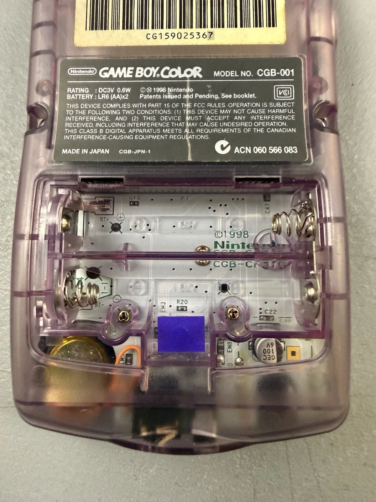 Atomic Purple Gameboy Color (CIB)