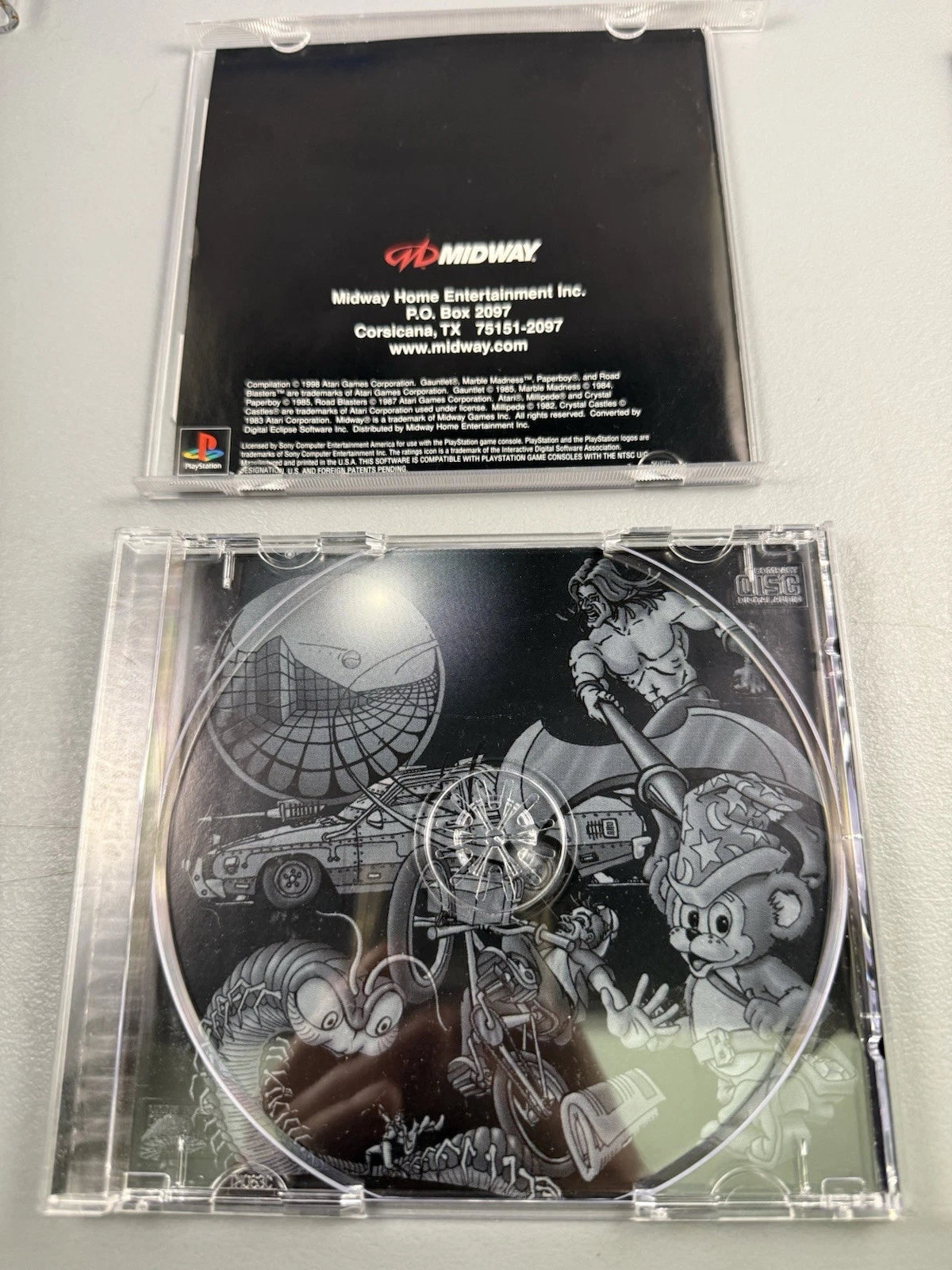 Arcade's Greatest Hits: The Atari Collection Case And Manual Only W Reg Card