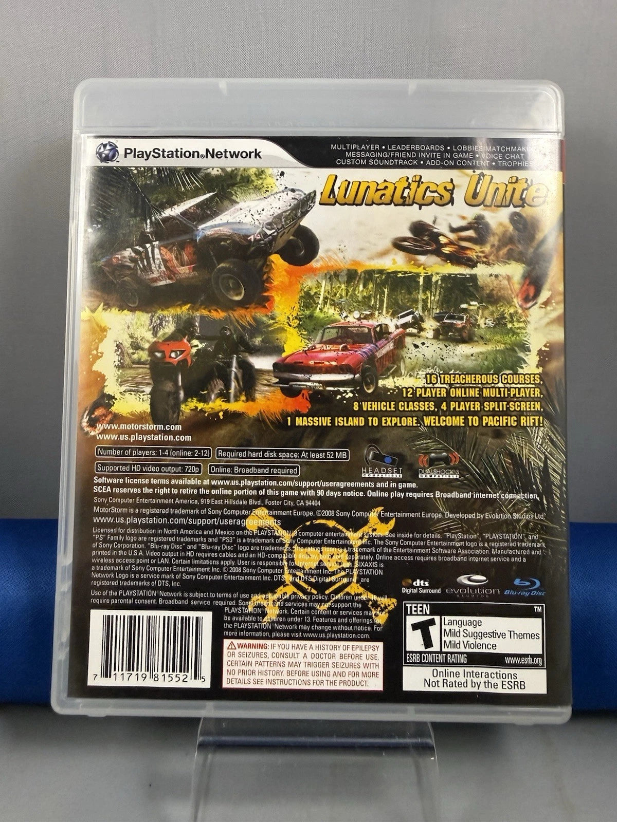 MotorStorm: Pacific Rift (CIB) W/ Reg Card