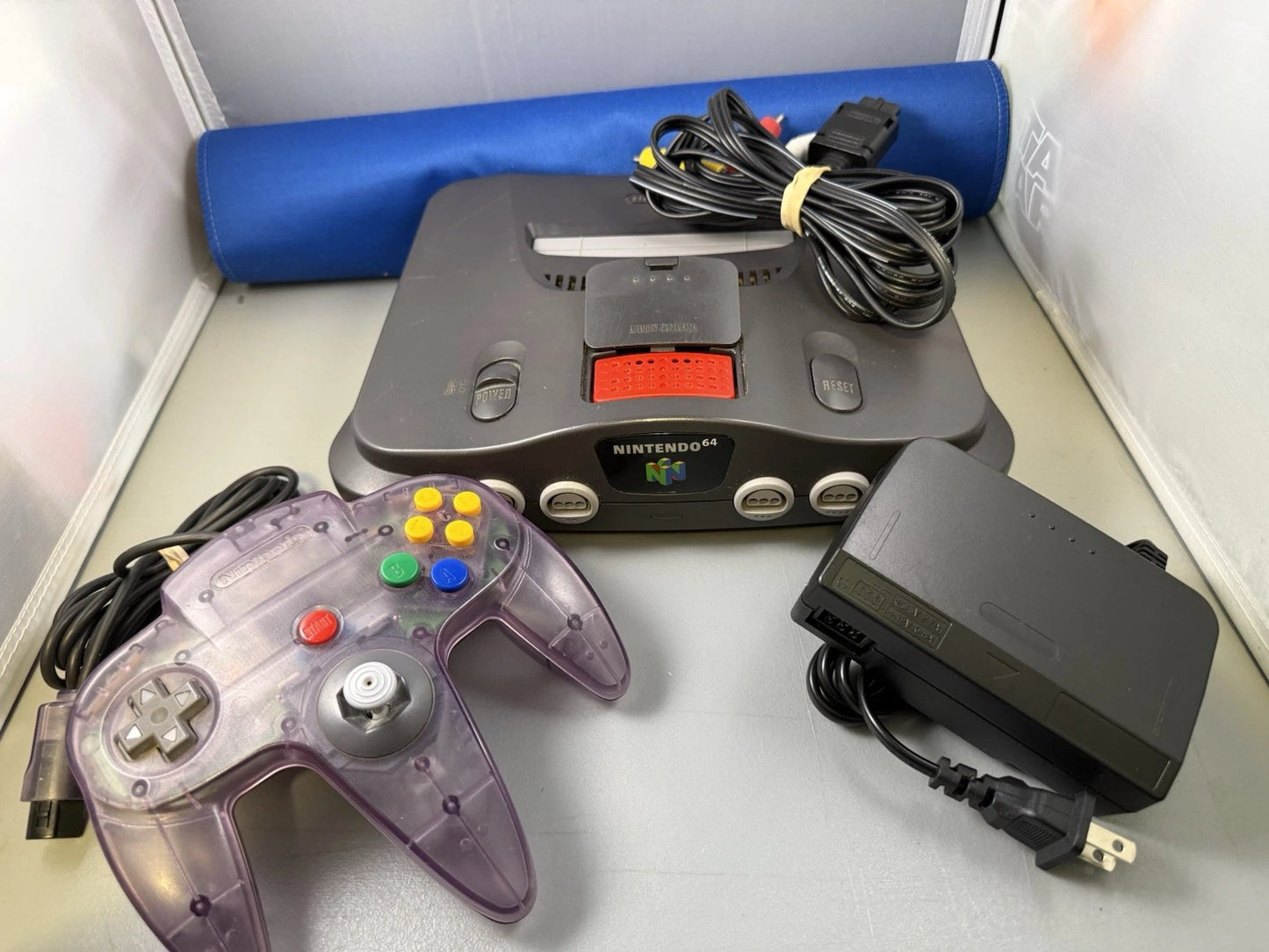 Nintendo 64 Console Bundle with Atomic Purple Controller And Expansion Pack