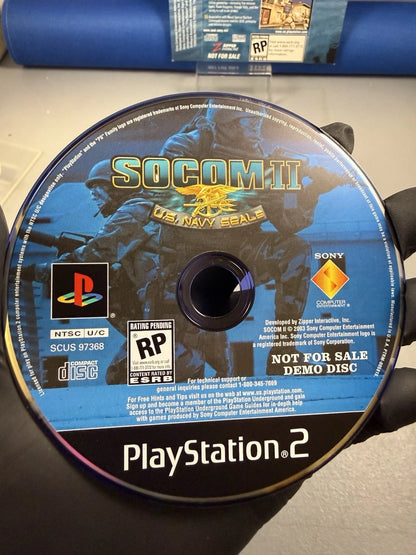 SOCOM II US Navy Seals DEMO DISC (CIB)
