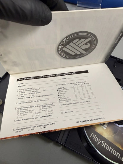 WinBack Covert Operations (CIB) W/ Reg Card