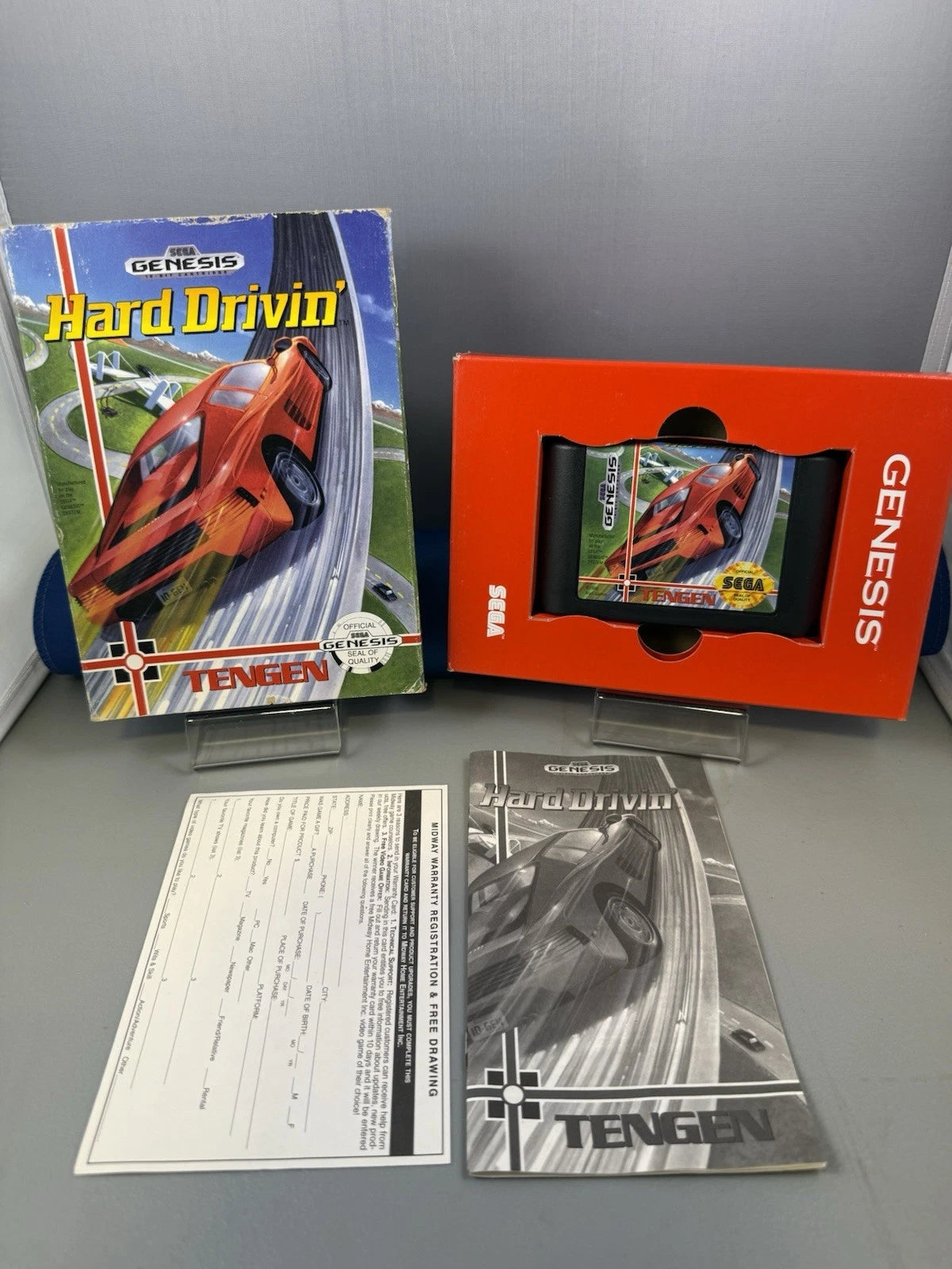 Hard Drivin' (CIB, Reg Card)