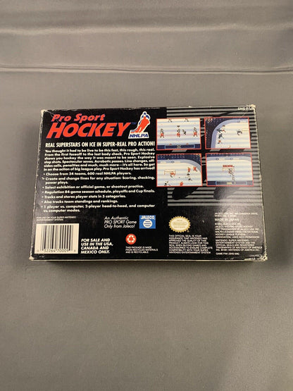 (CIB) Pro Sport Hockey SNES