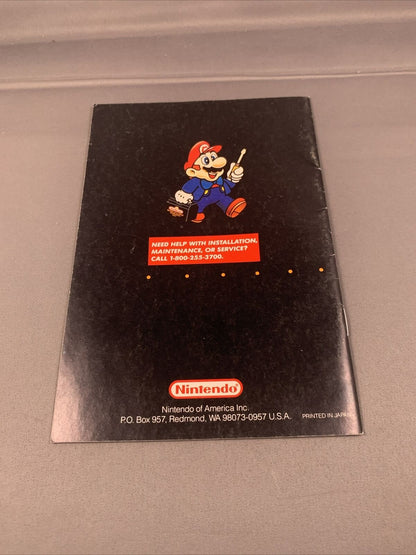 Super Nintendo SNES Console Manual - SNS-USA-1