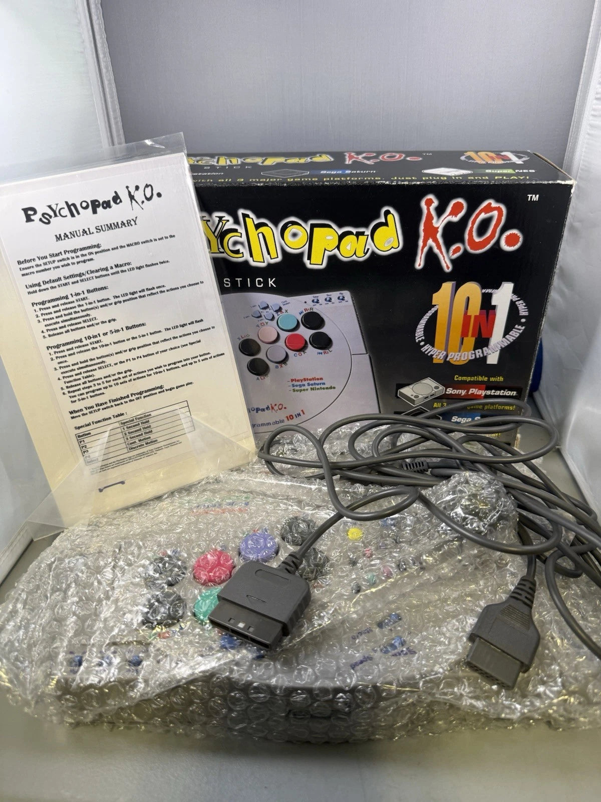 PsychoPad K.O. Joystick Controller W/Manual