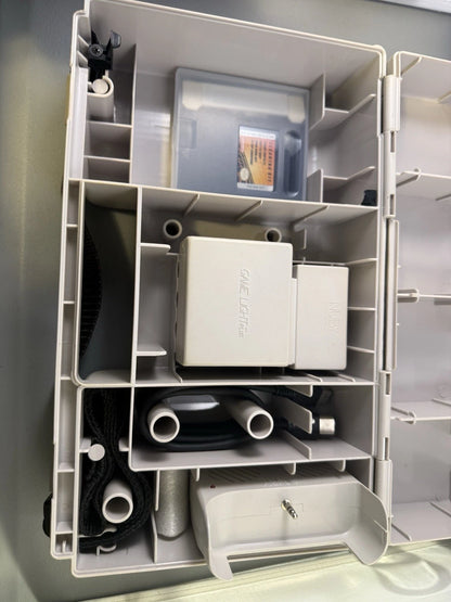 Game Boy ASCII Portable Carry All DLX Plastic Carrying Case W/ Nuby Accessories