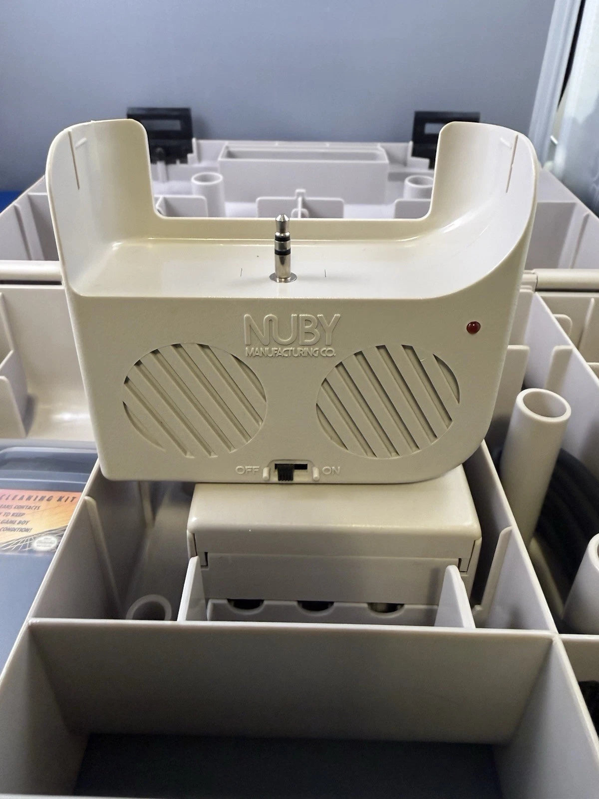 Game Boy ASCII Portable Carry All DLX Plastic Carrying Case W/ Nuby Accessories