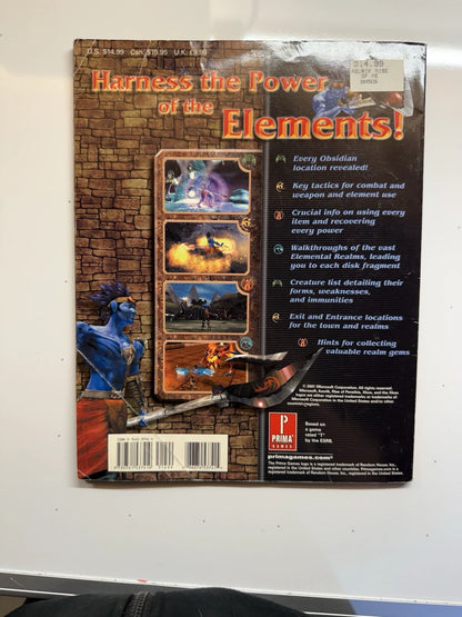 Azurik: Rise of Perathia Prima Official Strategy Guide Xbox Steve Honeywell