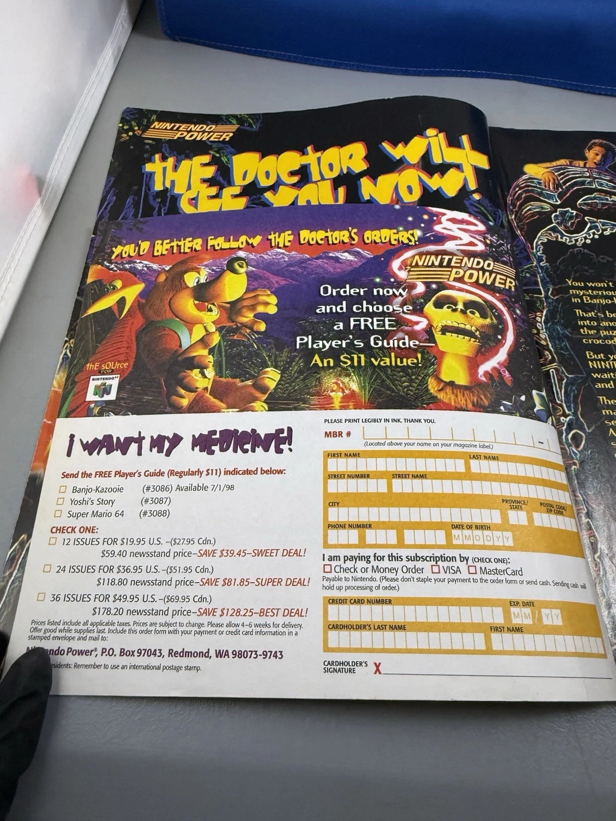 Nintendo Power Magazine #110 W/ Poster