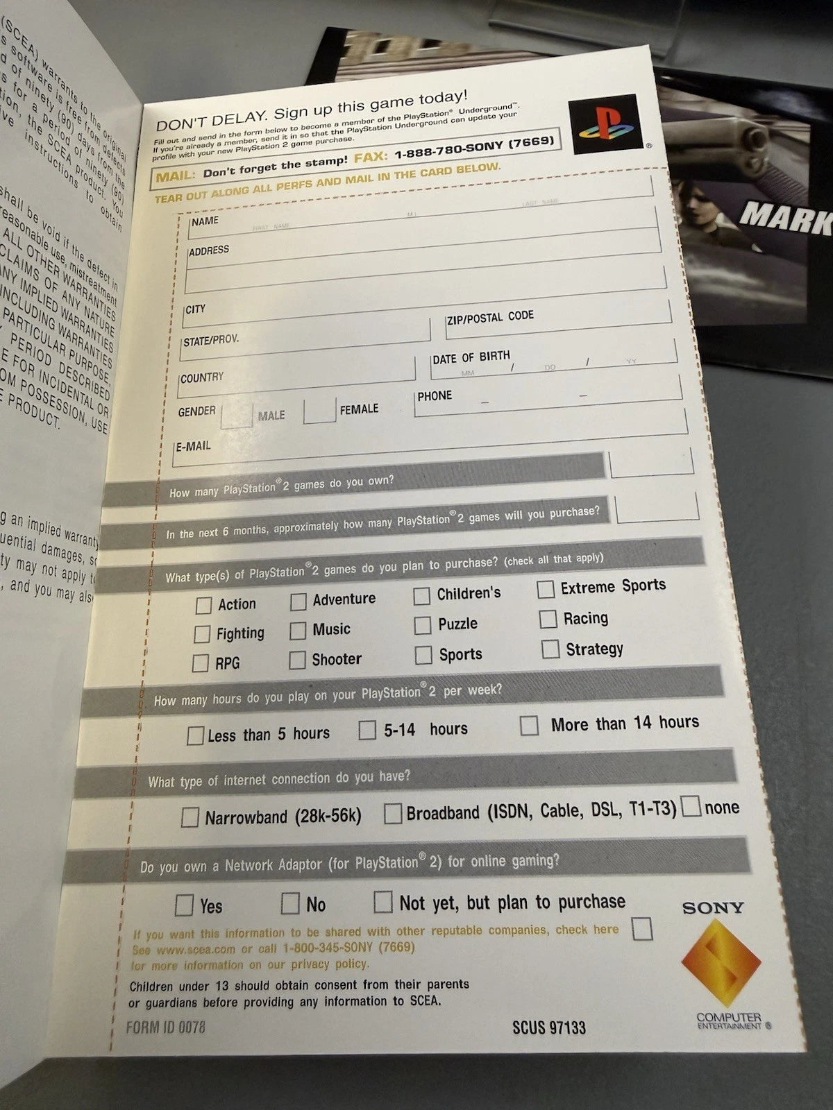 Getaway (CIB) W/ Poster & Reg Card