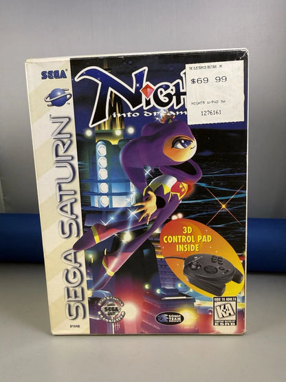 Nights Into Dreams 3D Control Pad Bundle (CIB, Reg Card)