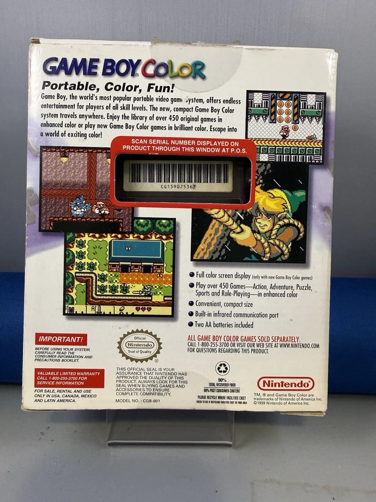 Atomic Purple Gameboy Color (CIB)