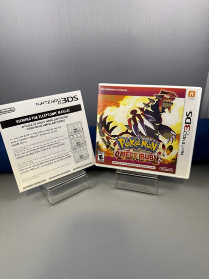 Pokémon Omega Ruby Case & Manual only