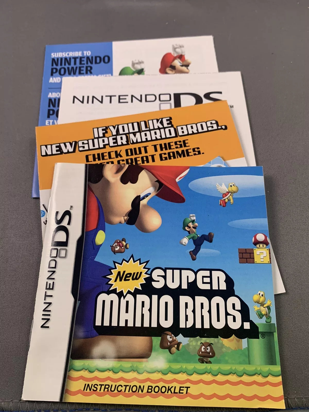 New Super Mario Bros Case and Manual Only