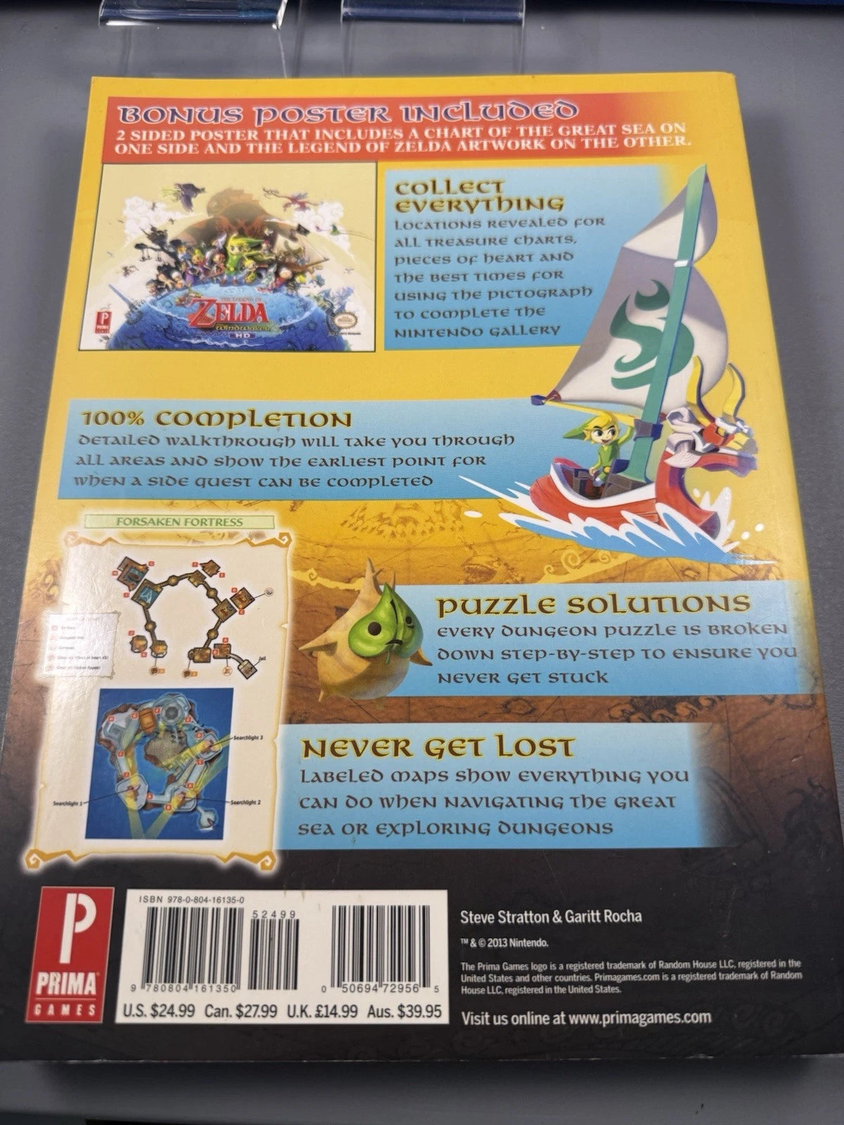 Legend of Zelda: The Wind Waker HD: Prima Official Game Guide NO Map