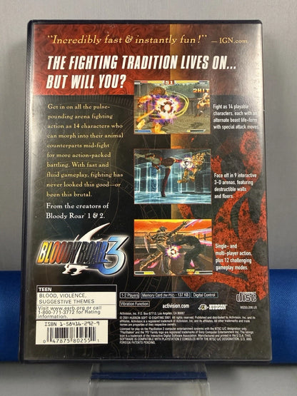 Bloody Roar 3 (CIB) W/ Reg Card