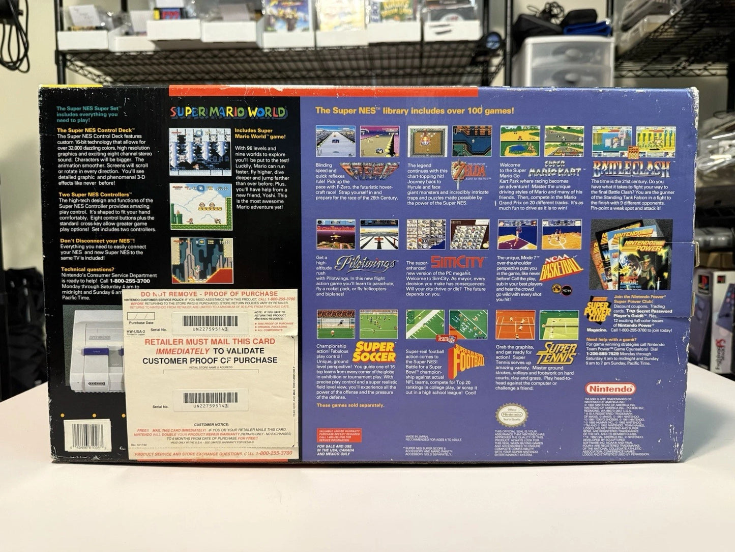 SNES Super Mario All-stars Super Set Box (CIB)