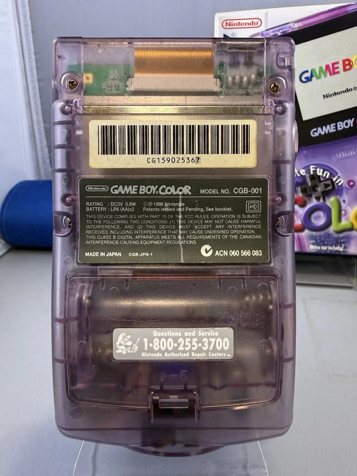 Atomic Purple Gameboy Color (CIB)