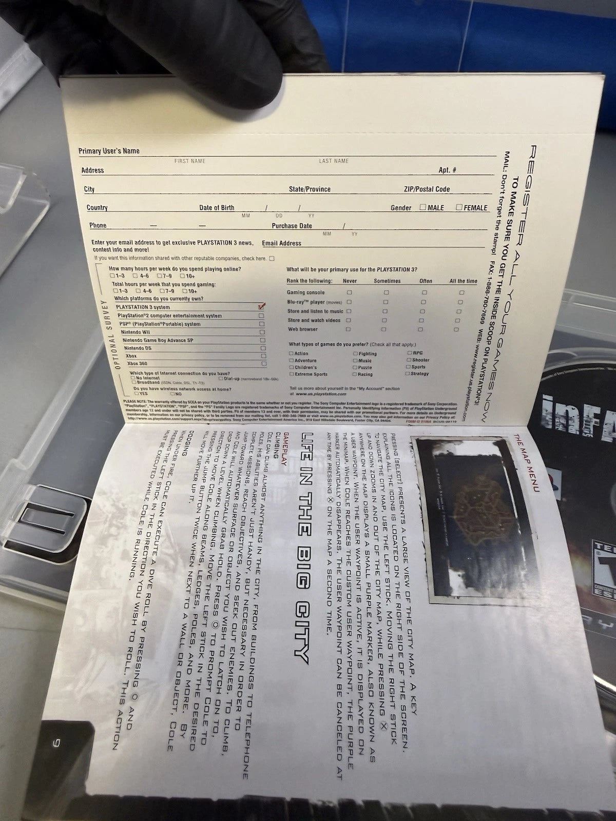 Infamous (CIB) W/ Reg Card