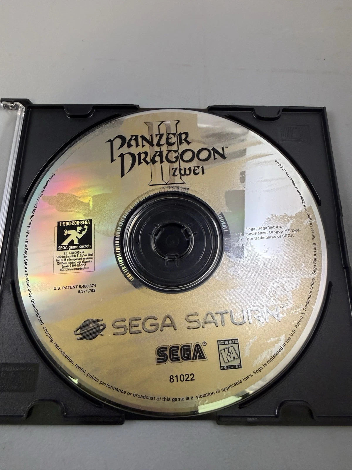 Panzer Dragoon II Zwei W/ Manual + Reg Card
