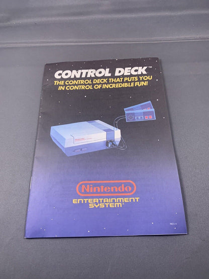 NES Control Deck Rev-4 NES Nintendo System Instruction Manual