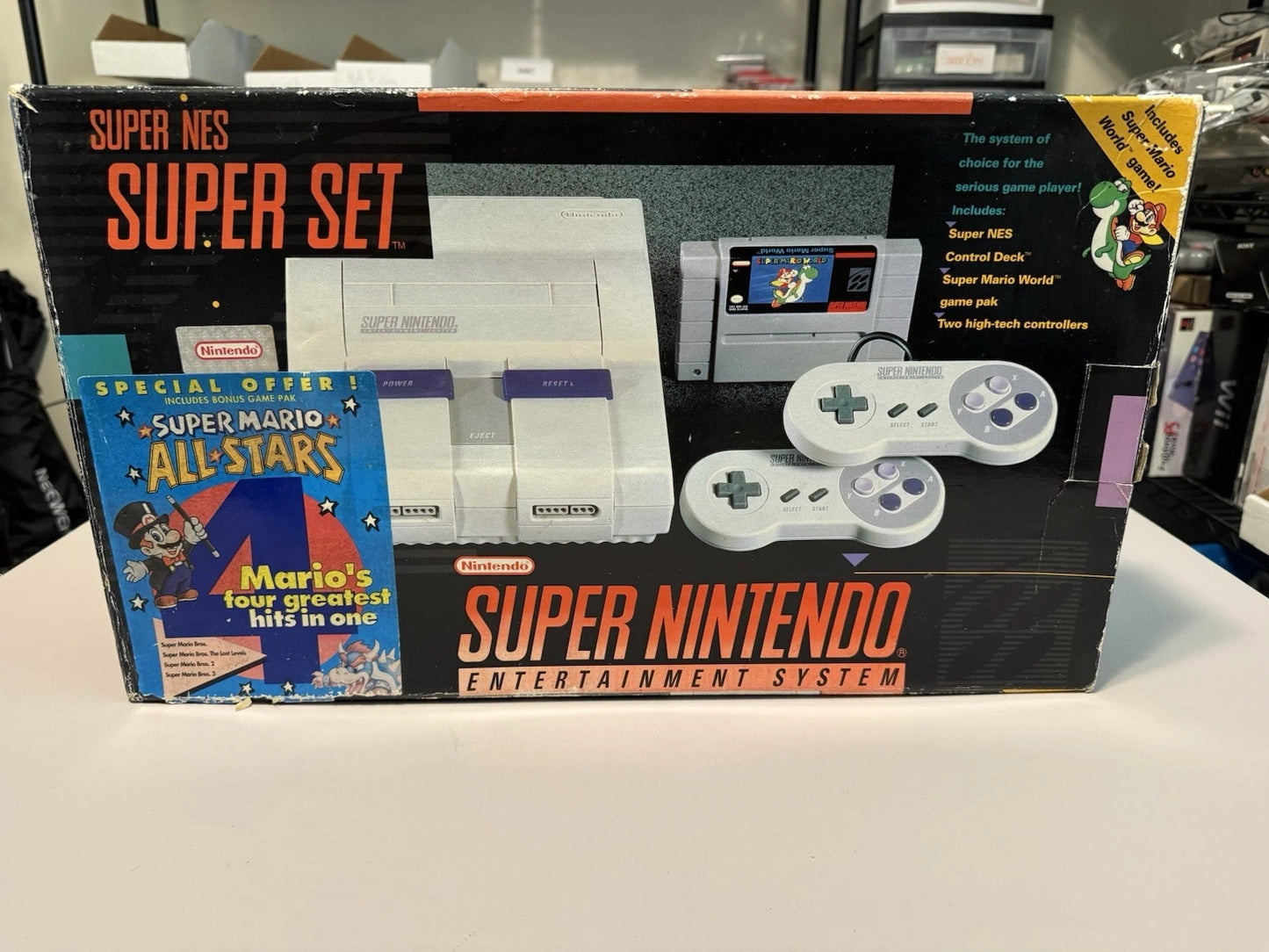 SNES Super Mario All-stars Super Set Box (CIB)