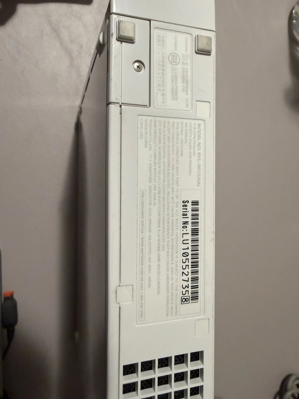 Nintendo Wii W/Controller