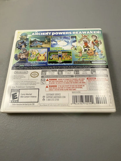 Pokemon Alpha Sapphire Case & Manual only