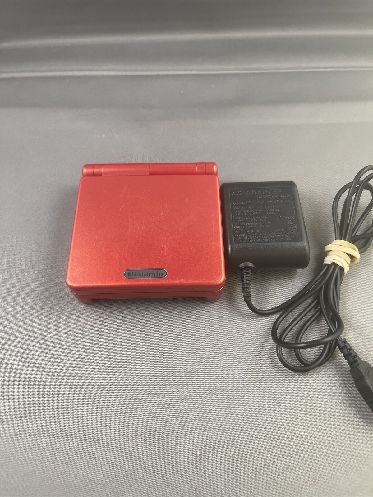 Nintendo Game Boy Advance SP Flame Red w/ Charger