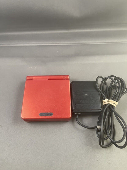 Nintendo Game Boy Advance SP Flame Red w/ Charger