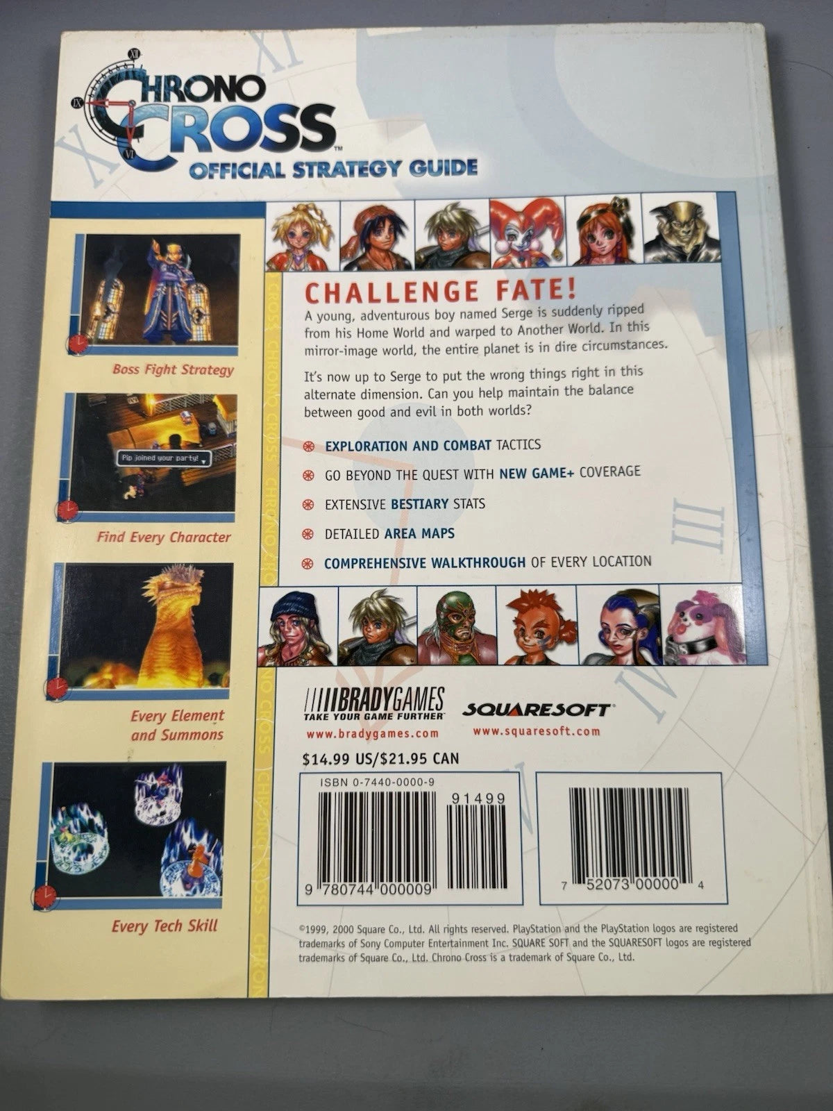 Chrono Cross Official Strategy Guide Bradygames