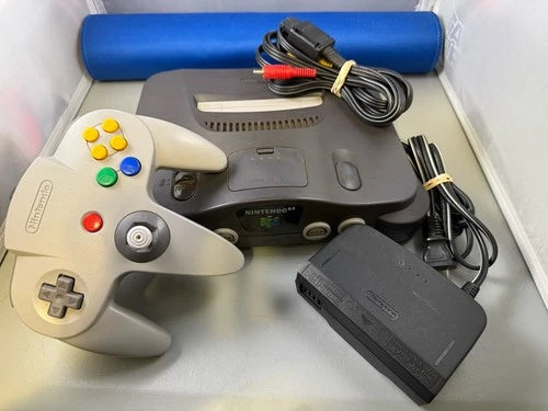 Nintendo 64 N64 Console Bundle with Gray Controller