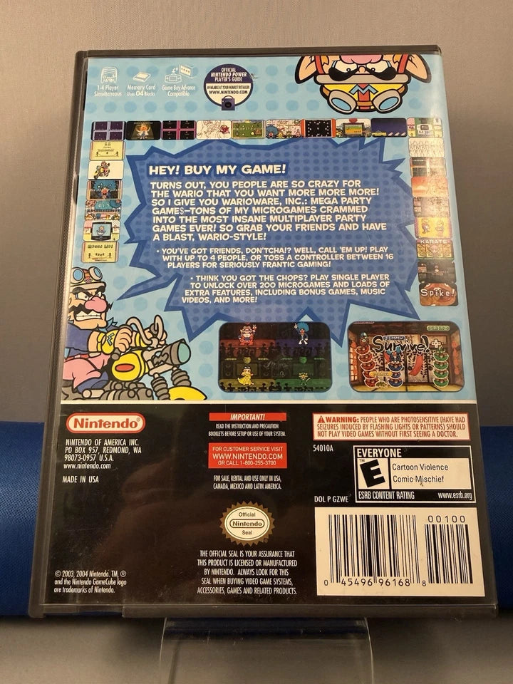 WarioWare Inc. Mega Party Original Case only + Inserts