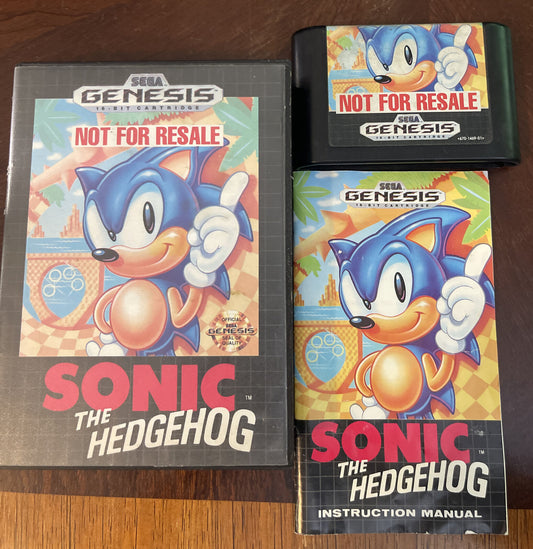 (CIB) Sonic the Hedgehog Not For Resale