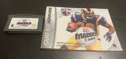 Madden NFL 2003 con manual