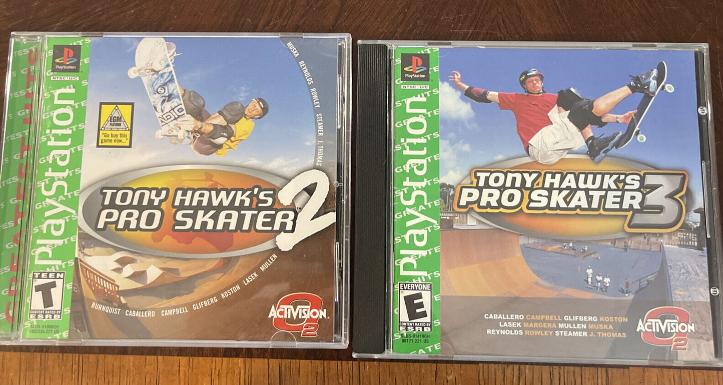 Combo de grandes éxitos de Tony Hawk's Pro Skater 2 y 3